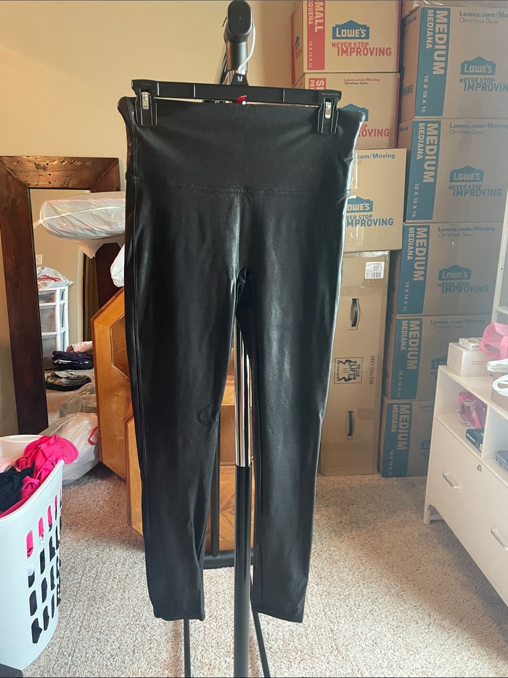 SPANX Black High-Waist Shaping Leggings